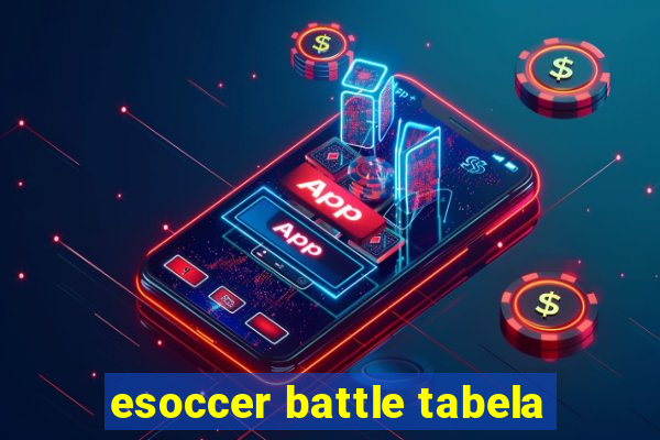 esoccer battle tabela